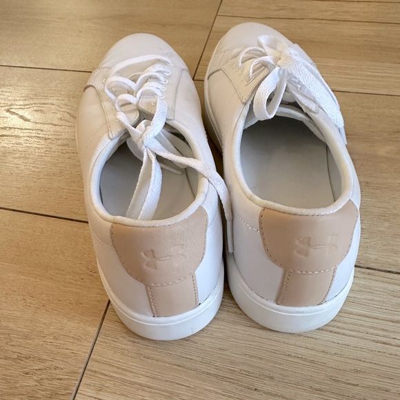 Under Armour | White Leather Womens Sneakers - Picture 1 of 4